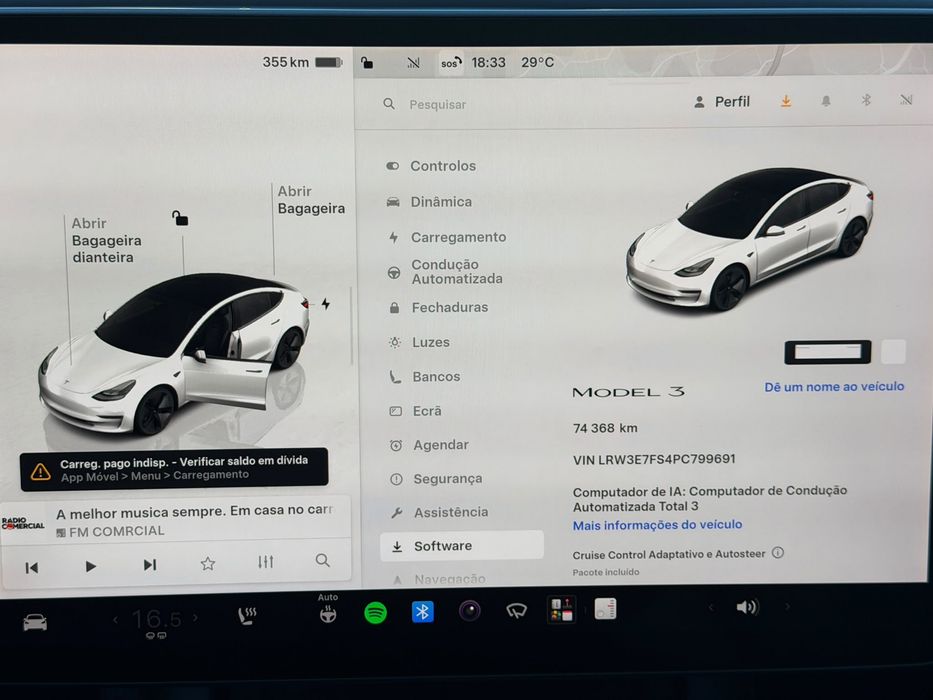 Tesla Model 3 RWD 2023 | LFP | Ryzen | Autopilot | Gancho