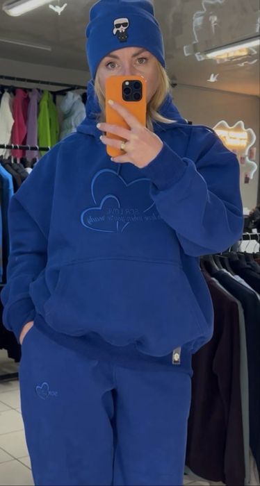 Жіночі костюми на флісі .Червоний та Синій . Розміри M–2XL