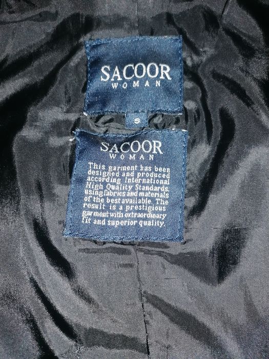 Casaco em pele, cor preta, Sacoor, tS