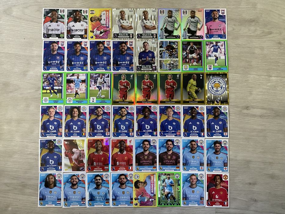 Стикеры наклейки стікери АПЛ 2025 Паніні Panini Premier League 2025
