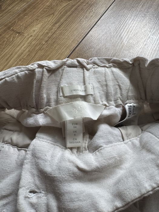 Лляні шорти-бермуди