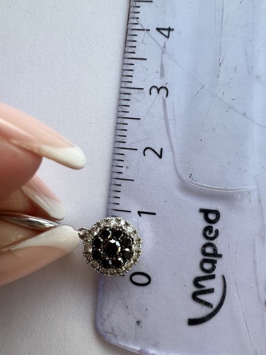 Золотые серьги с бриллиантами Sova 0,64ct белое золото 585 проба
