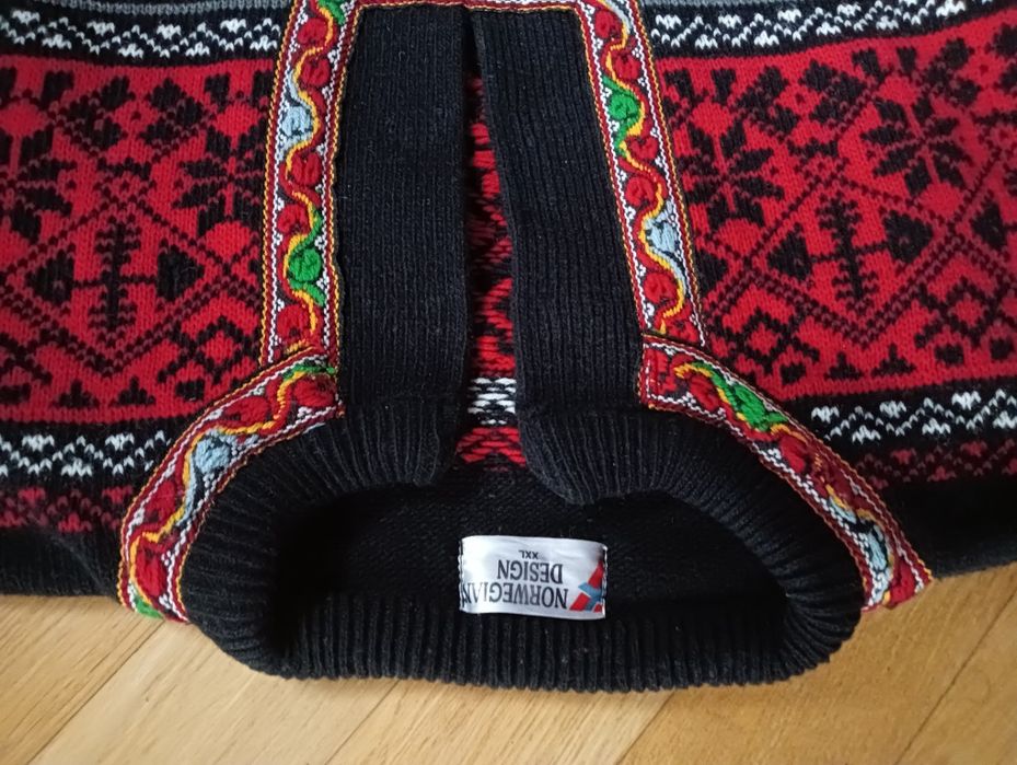 Męski sweter wełniany XL/XXL Tyroll Alpy wełna Norway woll