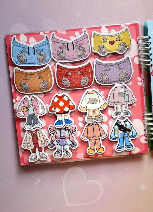 Альбом на липучках "Тока Бока: Моя Пушинка"  з котиком Пушин.