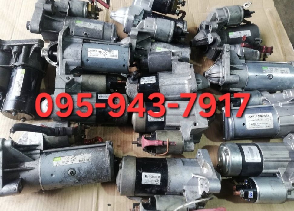 Стартери 1.5 1.6 1.9 2.0 2.2 2.3 2.5 Renault Dacia Nissan Opel Mercede