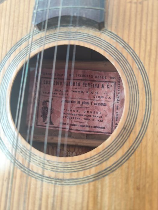 Guitarra Portuguesa Antiga(Rara)– Custódio Cardoso Pereira
