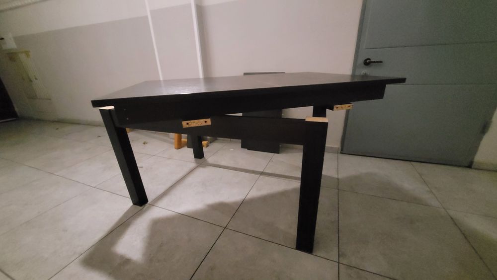 Stół ława ławostół czarny