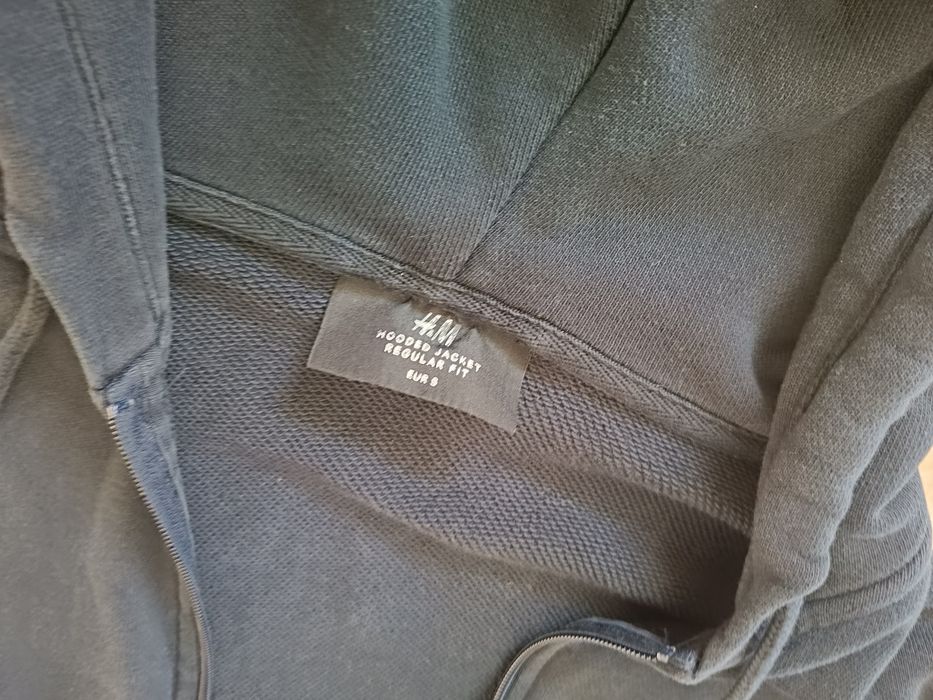 Granatowa bluza z kapturem h&m