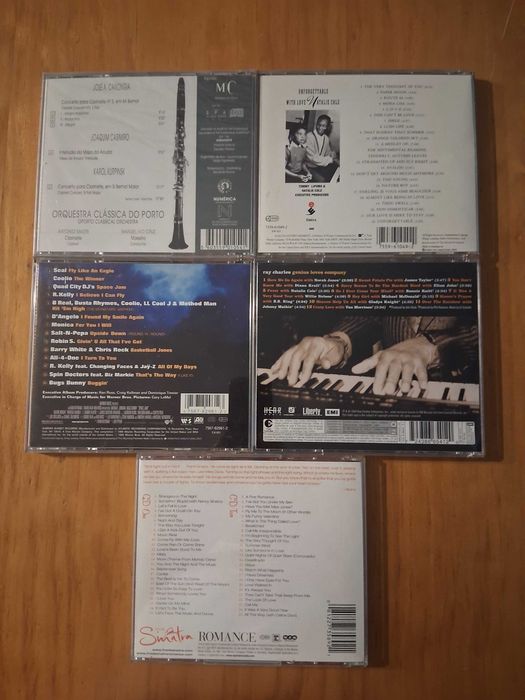 CDs Vários artistas, Natalie Cole, Frank Sinatra, Ray Charles e outros