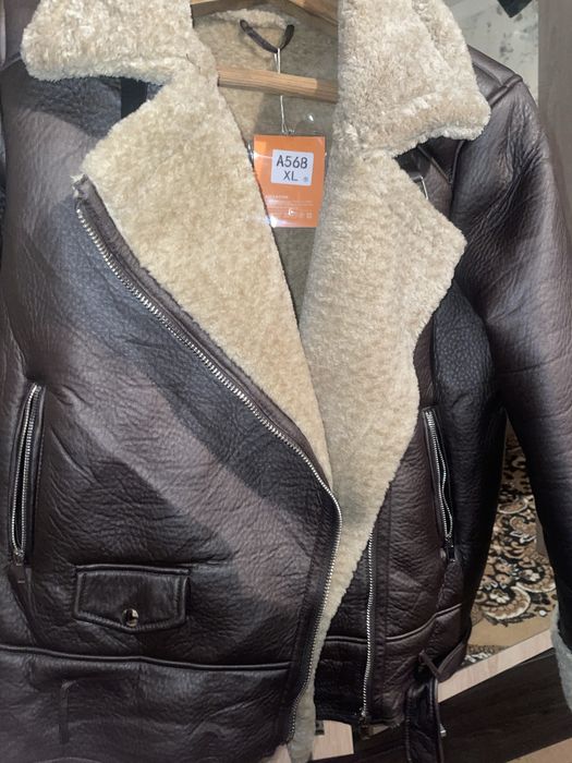 Кожанка  Xl колір коричневий