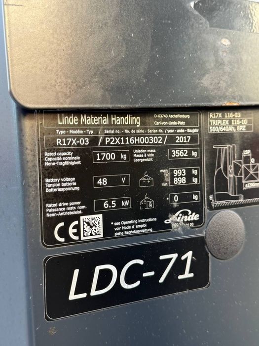 Продаж річтраків Linde R17X-03