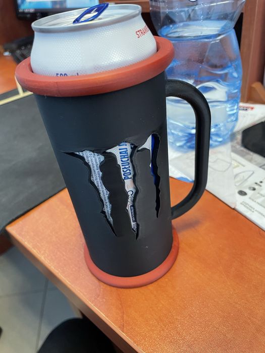 Kubek na puszkę 500ml Monster dwa kolory