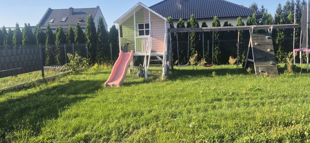 Plac zabaw, domek dla dzieci do ogrodu