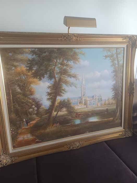 Quadro a óleo paisagem