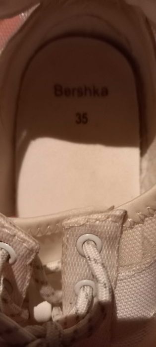 Sapatilhas de verão, brancas e transparentes - 35 - Bershka