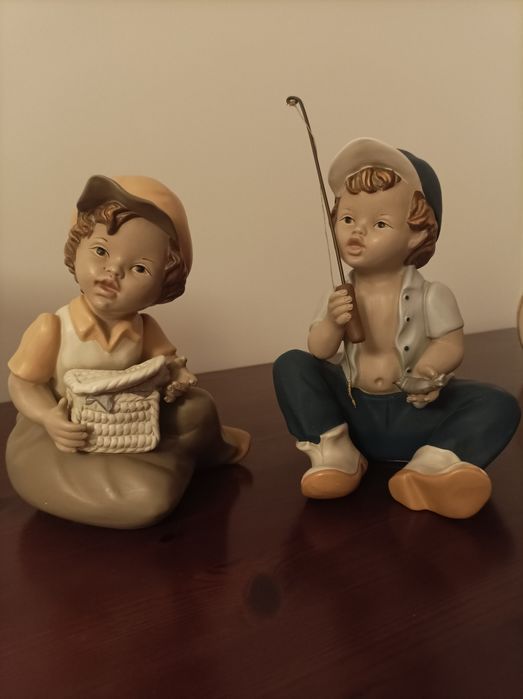 Bonecos menino pescador + menina