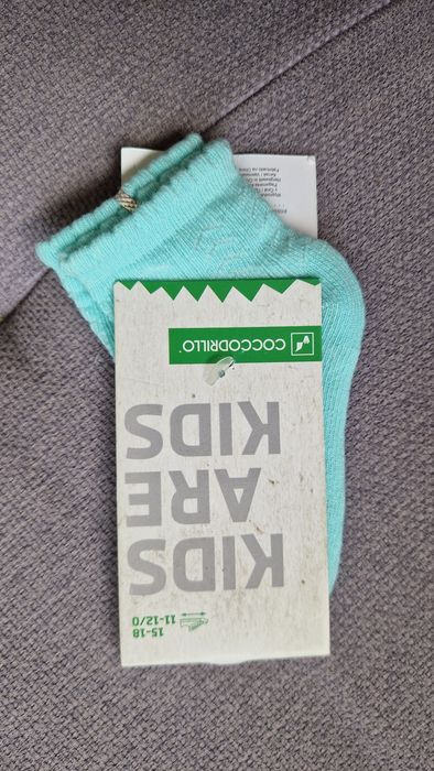 Skarpetki Nowe Coccodrillo Turkusowe Stópki  15-18