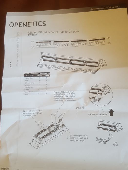 Extensão  de  rede 24 portas novo64298095020802120