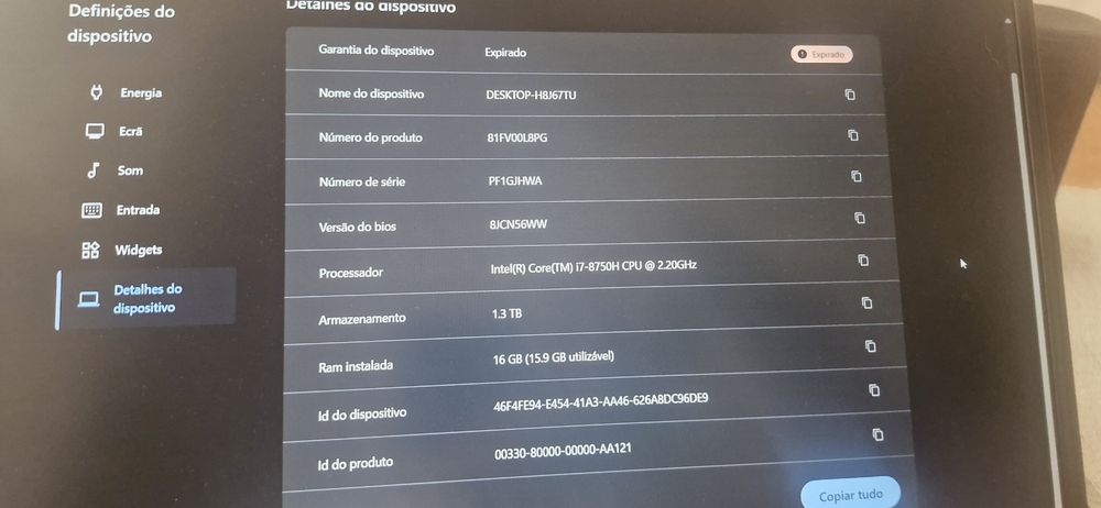 Lenovo Legion Y530 Gaming Laptop i7 + 16gb + Gtx1050Ti + 1.3TB SSD