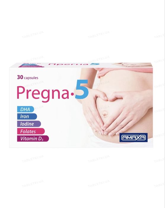 Прегна-5 капсули, 2 блістера по 15 шт