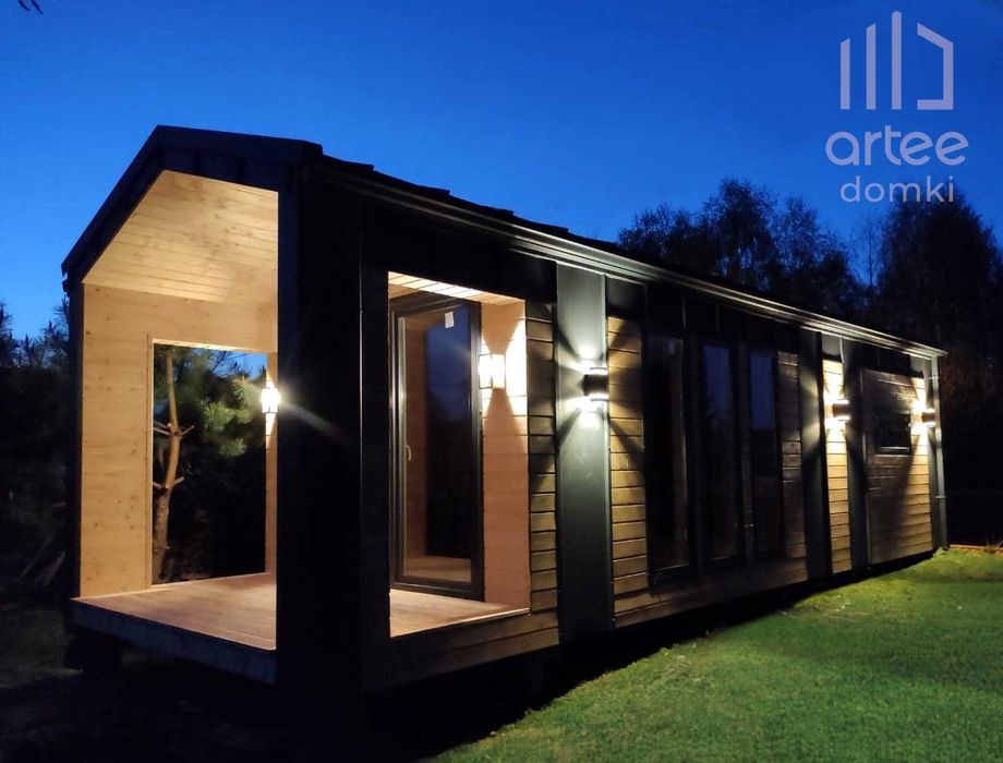 Domek Modułowy 35m² - Mobilny, Drewniany, Całoroczny, Na Zgłoszenie