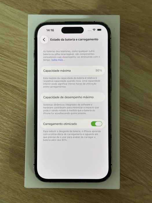 Iphone 14 Pro Cinza com Caixa