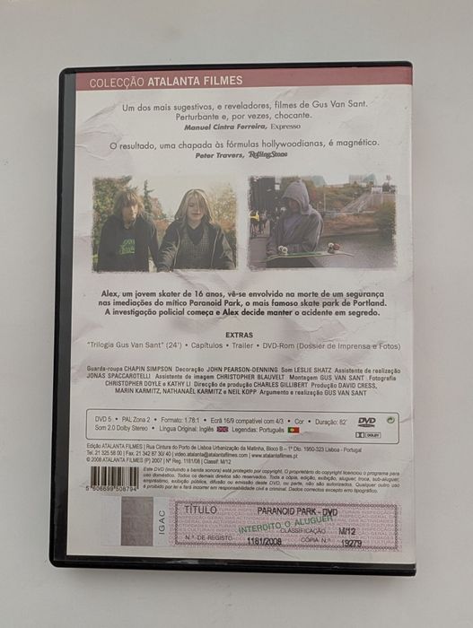 DVD Paranoik Park