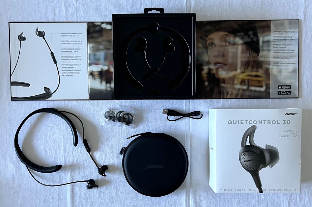 Bose Quietcontrol 30 Auriculares Sem Fios Cor Preta como novo
