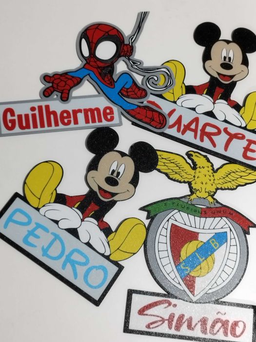 Placa personalizada para menino