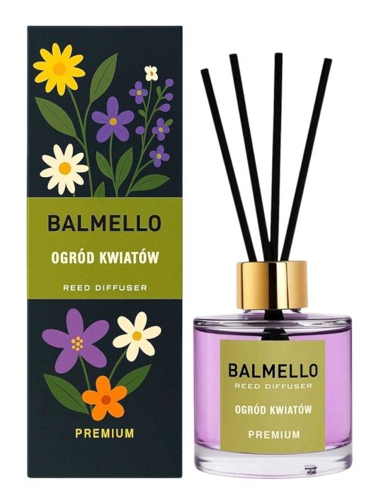 Dyfuzor zapachowy Balmello Ogród Kwiatów Premium 120 ml – nowy