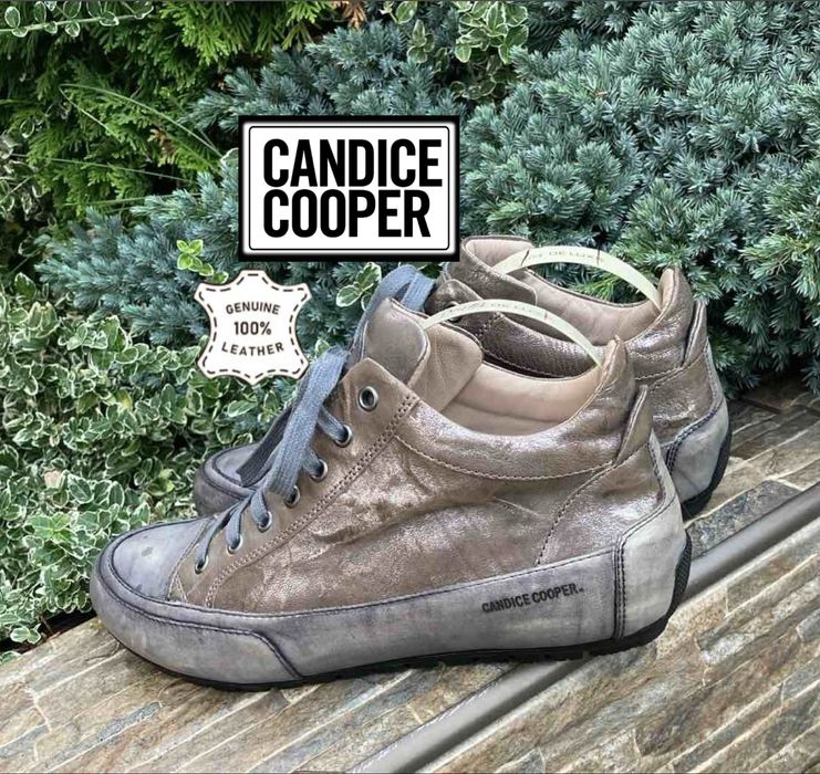 Candice cooper італія фірмові шкіряні жіночі кросівки хайтопи кеди високі натуральна шкіра 40р.оригінал