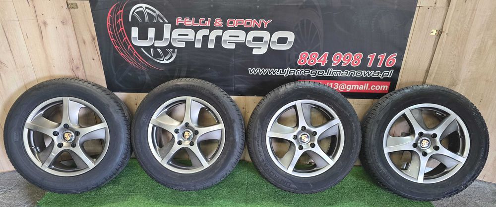 Koła PORSCHE 18x5x130 - Opony UNIROYAL 225/55/R18