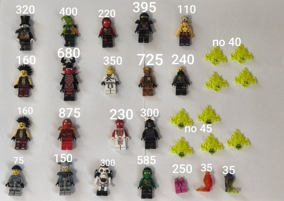 Lego Ninjago minifigures