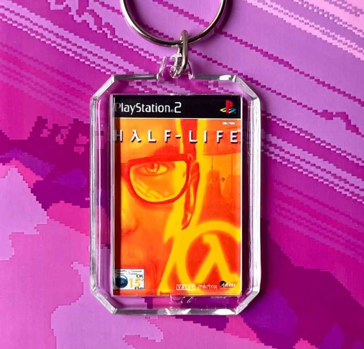 Breloczek Half-Life - mini okładka gry PS2