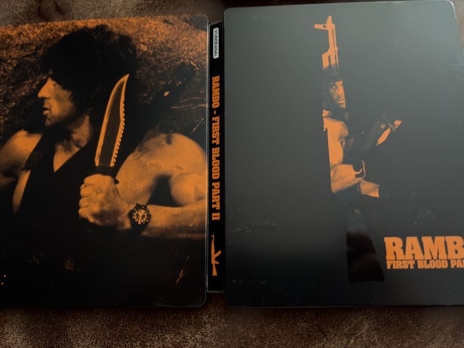 Trylogia Rambo 3x Steelbook Blu Ray + DVD bez PL