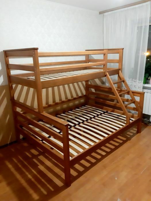Двоярусне ліжко Ліза з масиву вільхи + Знижка на матраци! Ліжко
Нота