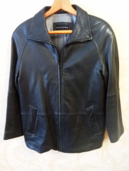 куртка кожаная утеплённая