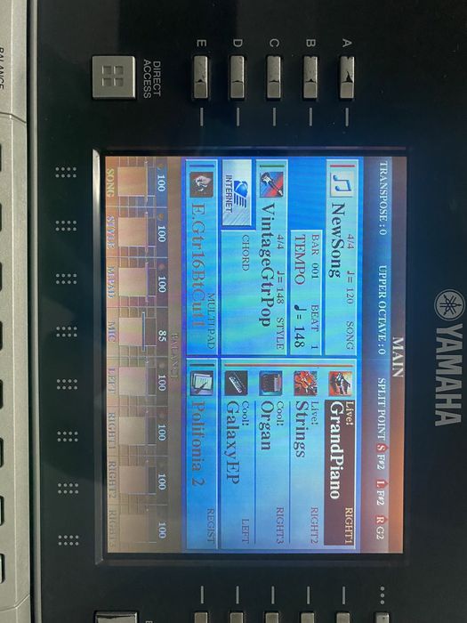 Teclado Tyros 2 da yamaha