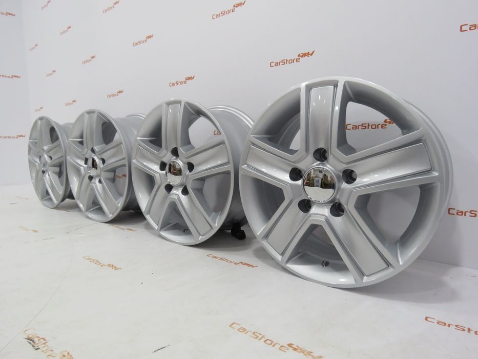 Jantes Autocaravana R16X6.5 5X130 ET50 89.1 Cinza Prata