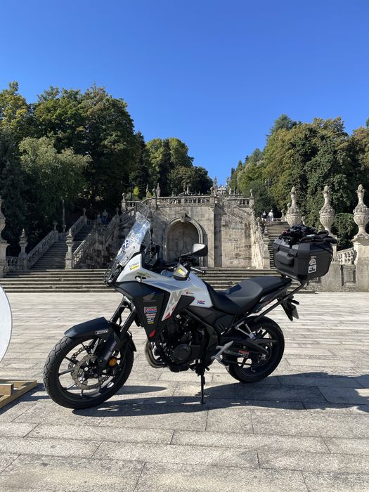 Honda NX 500 cheia de extras— Só 3.000 km | 1 dono | Garantia Honda
