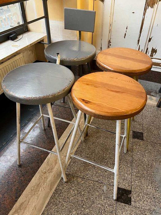 стільці барні лофт метал