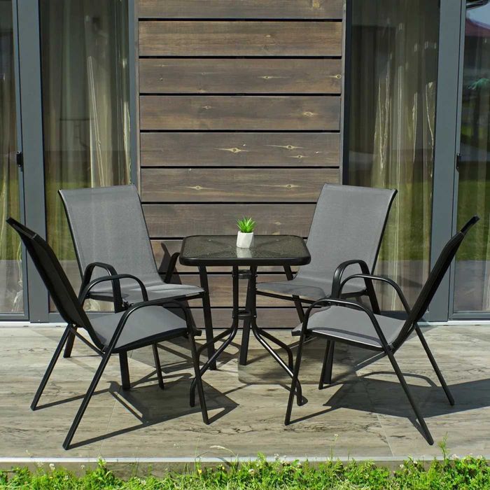 Комплект меблів для тераси, кафе Стіл і стільці для двору Стол стулья