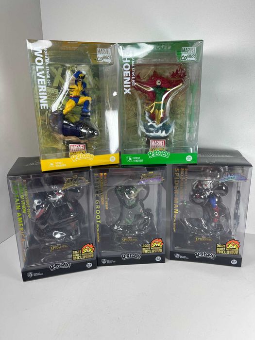 Фігурки Людина Павук, Грут, Капітан Америка, Росомаха, Фенікс X-Men