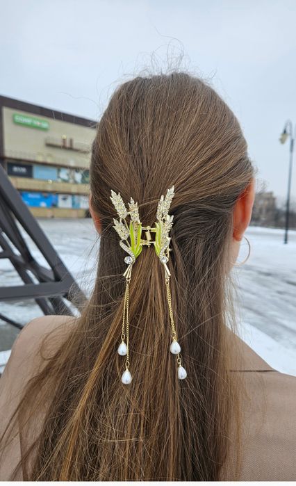 Заколка , крабік колосок