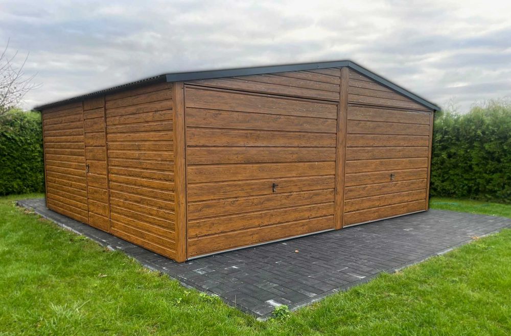 Garaż Blaszany, Blaszak 6×5,8 drewnopodobny PREMIUM