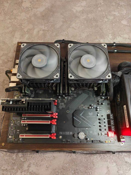 Сервер на 2 процесора, E5-2680v4, 256гб DDR4, 1ТБ, GT1030. БП 750ват