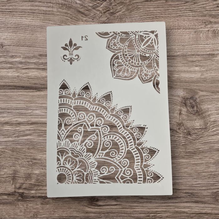 Szablon mandali, malarski, DIY, crapbookingu, tynk ozdobny - Nr 21