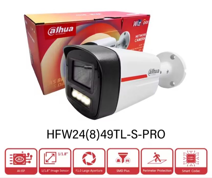 Камера Dahua 8mp POE WizColor