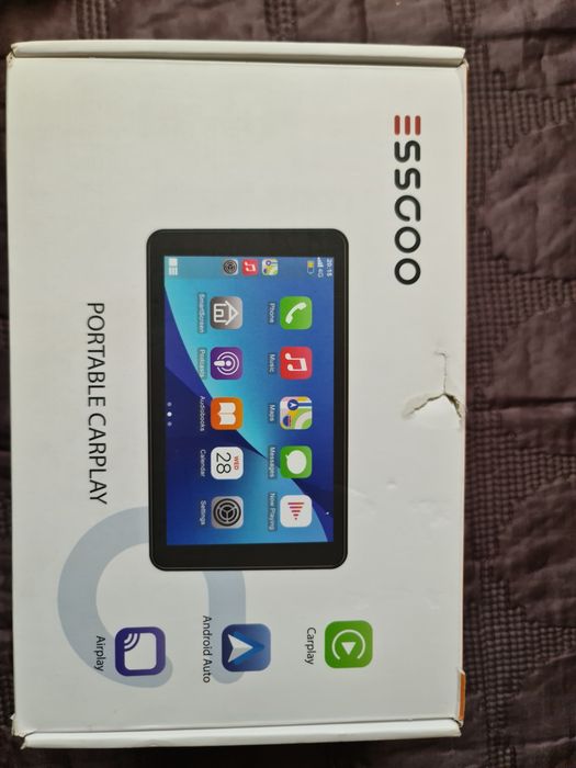 Нова автомагнітола ESSGOO 743CP CarPlay / Android Auto + КАМЕРА заднього виду