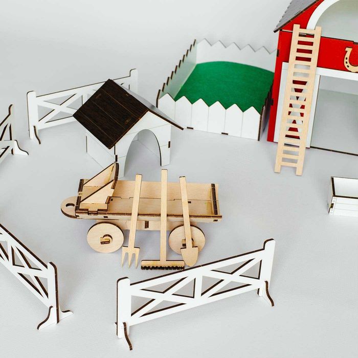 Акція! ФЕРМА для тварин ляльковий будинок для животных шляйх